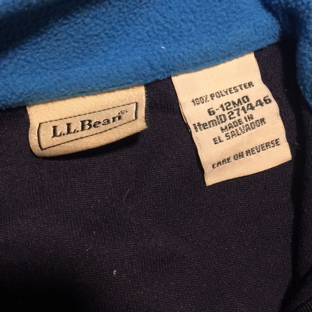 L.L. Bean Fleece Pullover 6-12 mo - Picture 3 of 3